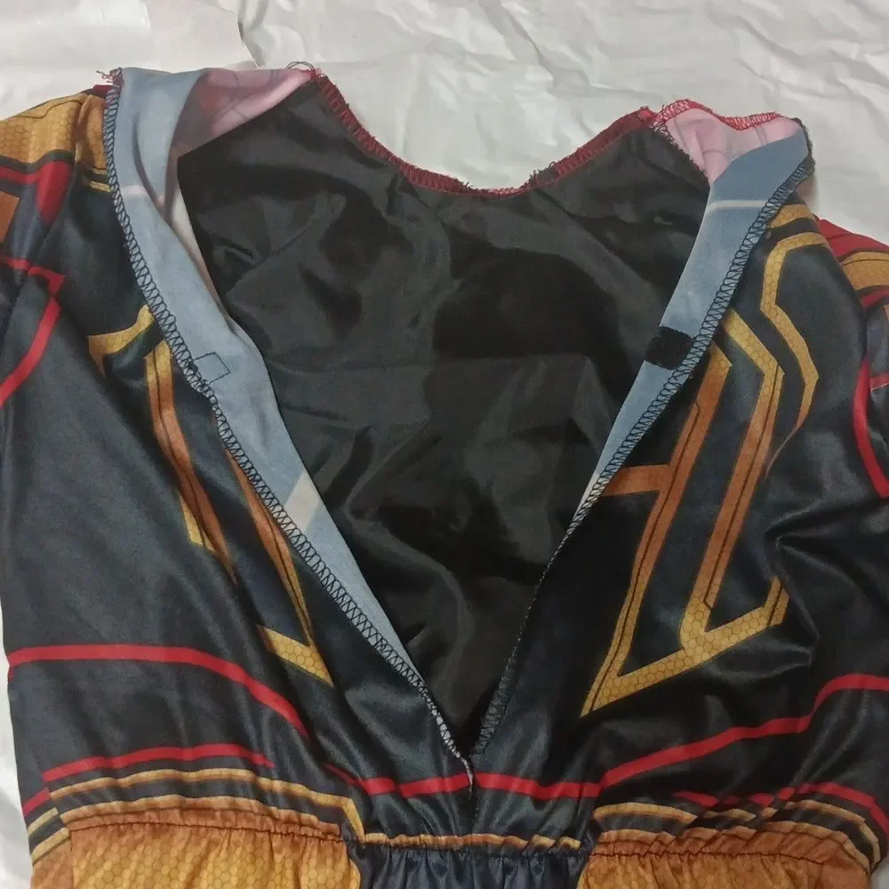 Marvel No Way Home Spider-Man Muscle Chest Kids Costume Set - Red and Gold Sz S - Picture 5 of 10